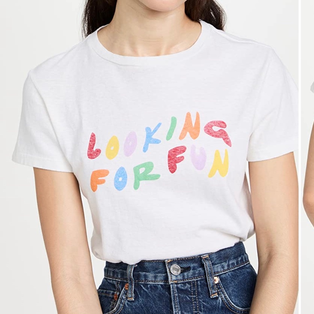 NWOT RE/DONE BABY TEE SIZE M